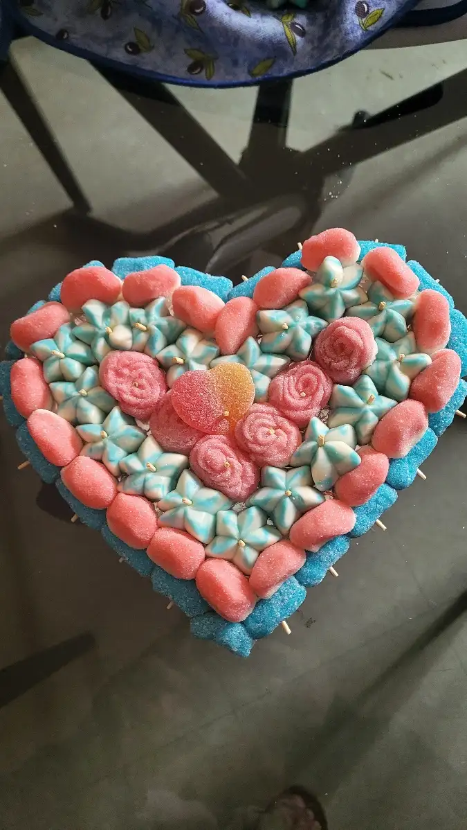 Cœurs en bonbons